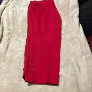 Size 14 red Talbots capris